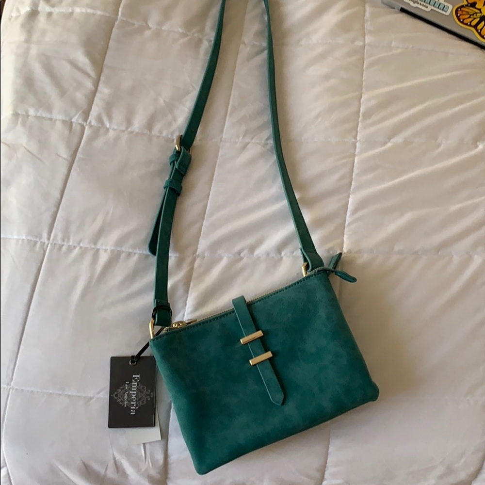 Teal crossbody bag!